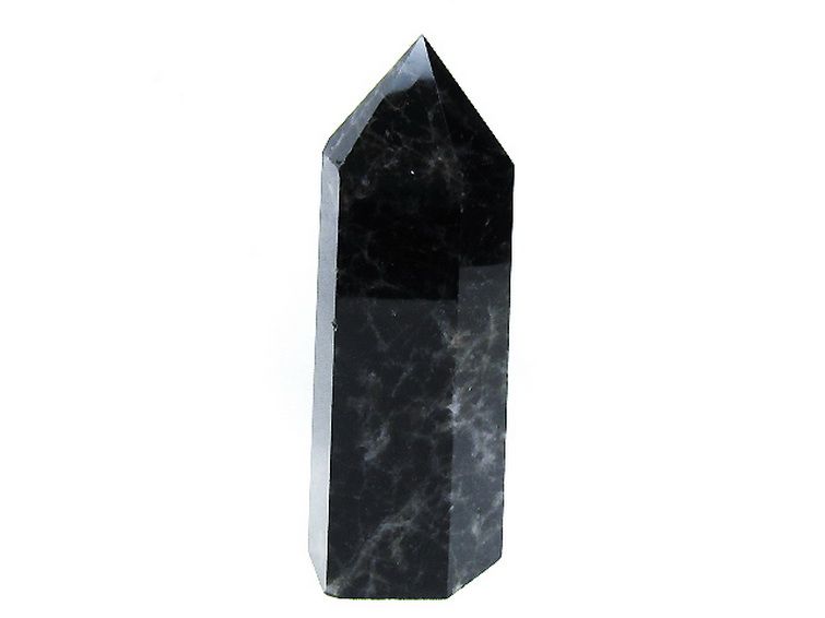 モリオン 純天然 黒水晶 六角柱[T43-8349] 1枚目