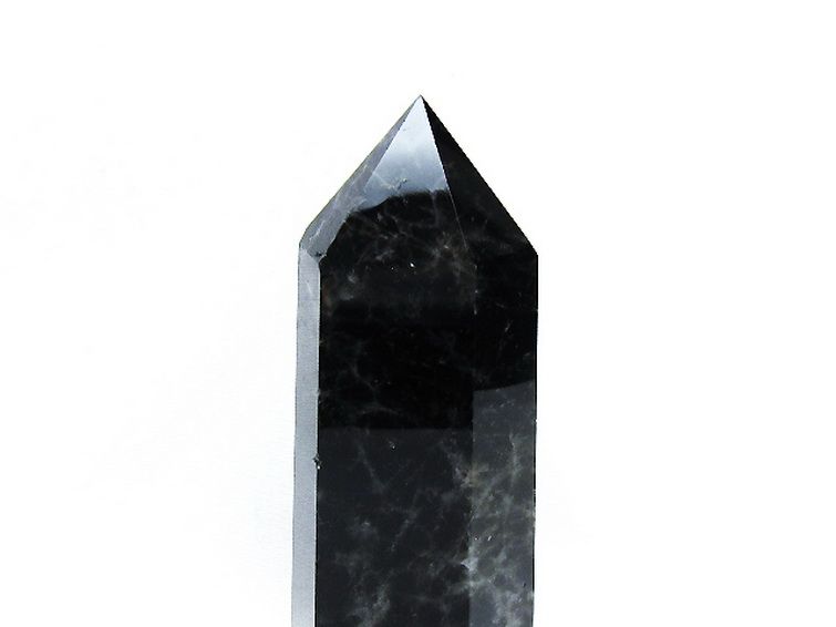 モリオン 純天然 黒水晶 六角柱[T43-8349] 2枚目