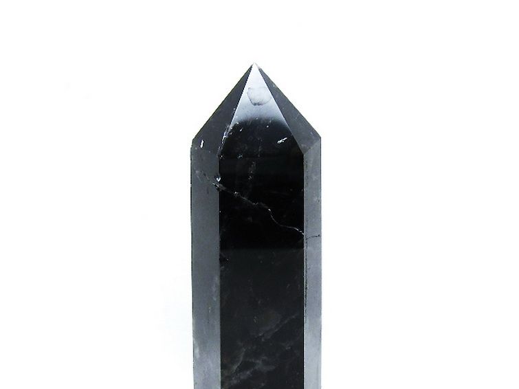 モリオン 純天然 黒水晶 六角柱[T43-8364] 2枚目