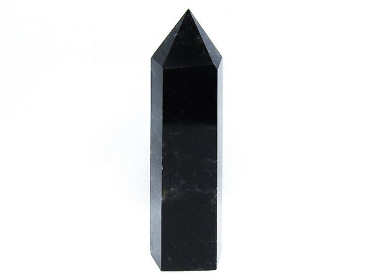 モリオン 純天然 黒水晶 六角柱[T43-8368] 1枚目