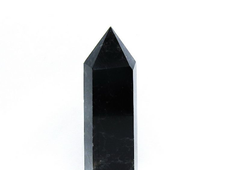 モリオン 純天然 黒水晶 六角柱[T43-8368] 2枚目