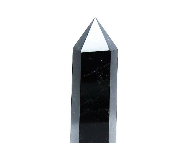 モリオン 純天然 黒水晶 六角柱[T43-8368] 3枚目