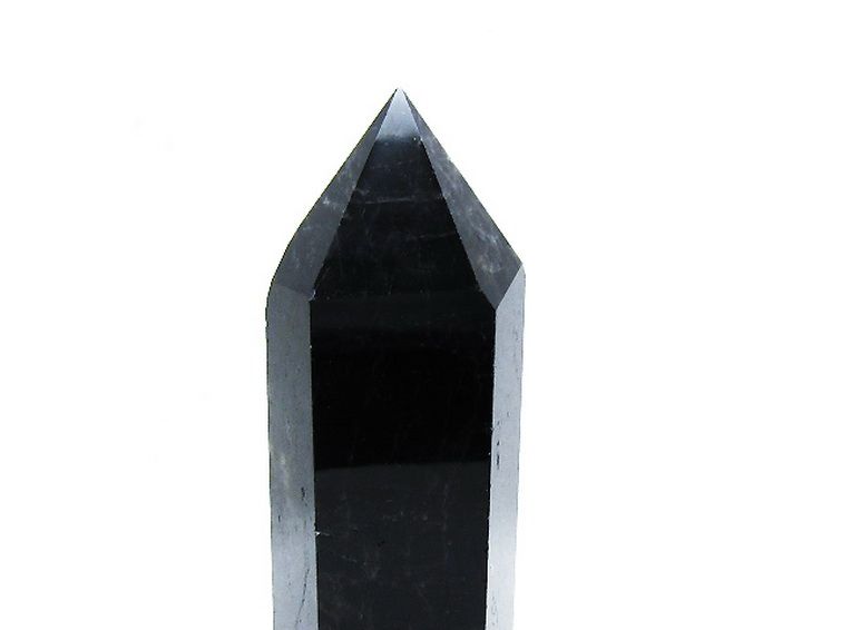 モリオン 純天然 黒水晶 六角柱[T43-8374] 2枚目