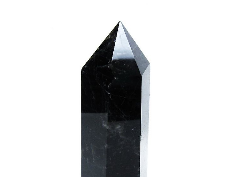 モリオン 純天然 黒水晶 六角柱[T43-8374] 3枚目