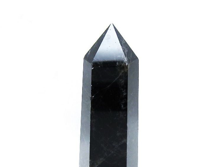 モリオン 純天然 黒水晶 六角柱[T43-8378] 2枚目