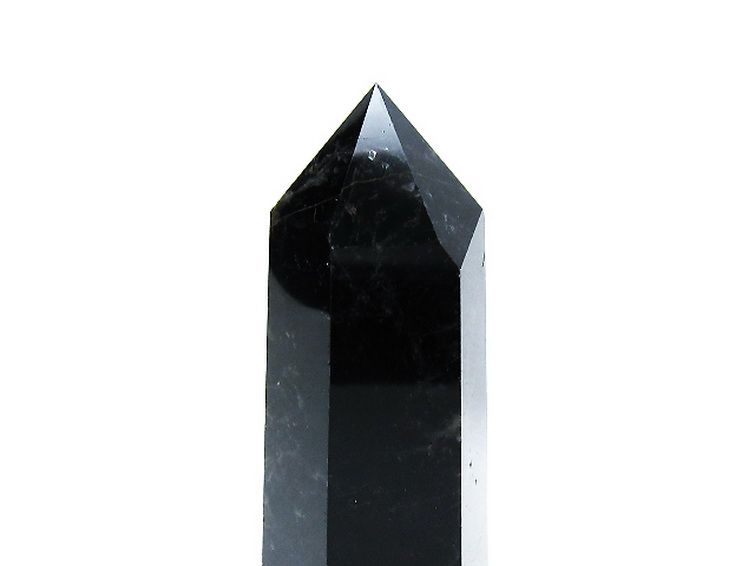 モリオン 純天然 黒水晶 六角柱[T43-8378] 3枚目