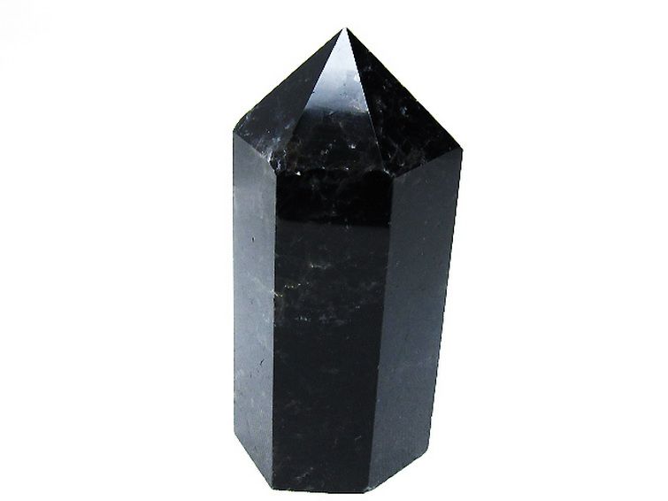 モリオン 純天然 黒水晶 六角柱 [t43-8383] 1枚目