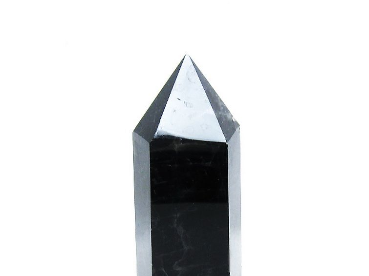 モリオン 純天然 黒水晶 六角柱[T43-8385] 2枚目