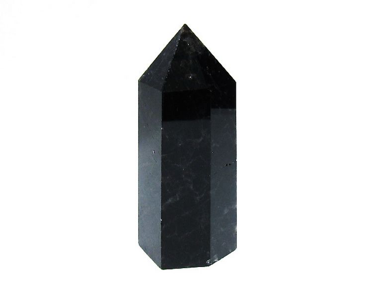 モリオン 純天然 黒水晶 六角柱[T43-8386] 1枚目