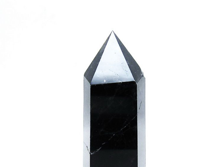 モリオン 純天然 黒水晶 六角柱[T43-8386] 3枚目