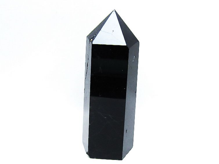 モリオン 純天然 黒水晶 六角柱[T43-8394] 1枚目
