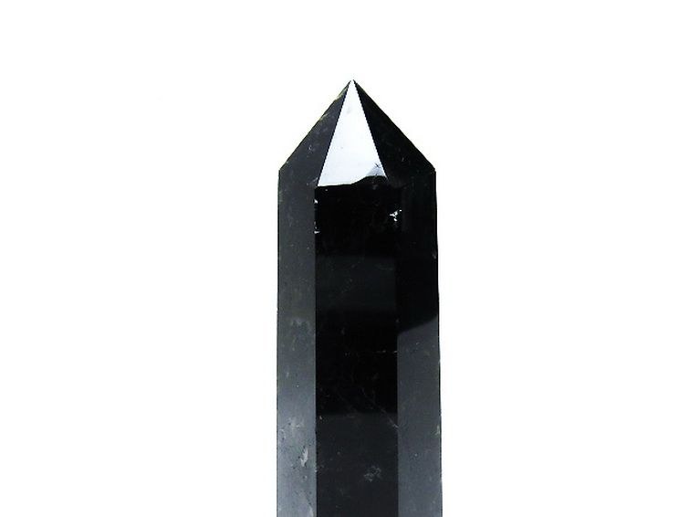 モリオン 純天然 黒水晶 六角柱[T43-8396] 3枚目
