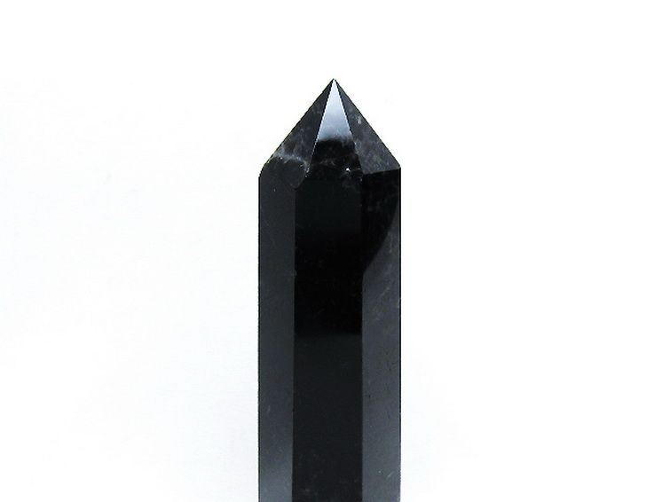 モリオン 純天然 黒水晶 六角柱[T43-8399] 2枚目