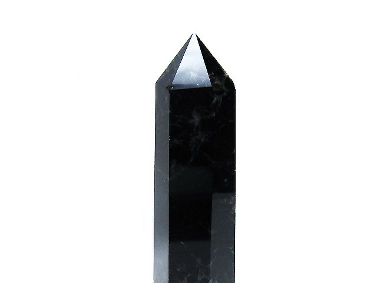 モリオン 純天然 黒水晶 六角柱[T43-8399] 3枚目