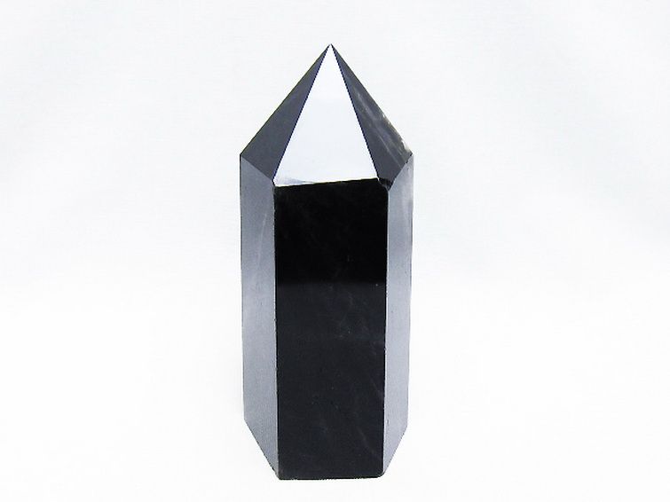 モリオン 純天然 黒水晶 六角柱 [t43-8440] 1枚目