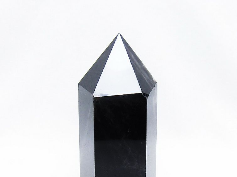 モリオン 純天然 黒水晶 六角柱 [t43-8440] 2枚目