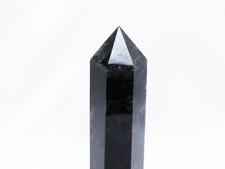 モリオン 純天然 黒水晶 六角柱[T43-8461] 3枚目