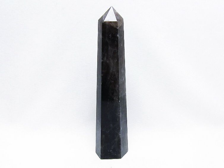 モリオン 純天然 黒水晶 六角柱[T43-8476] 1枚目