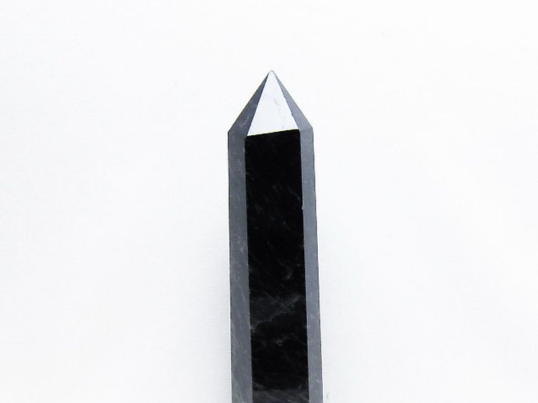 モリオン 純天然 黒水晶 六角柱[T43-8481] 2枚目