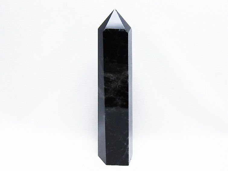モリオン 純天然 黒水晶 六角柱 [t43-8483] 1枚目