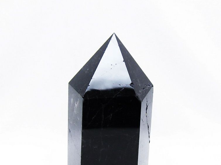 モリオン 純天然 黒水晶 六角柱[T43-8492] 2枚目