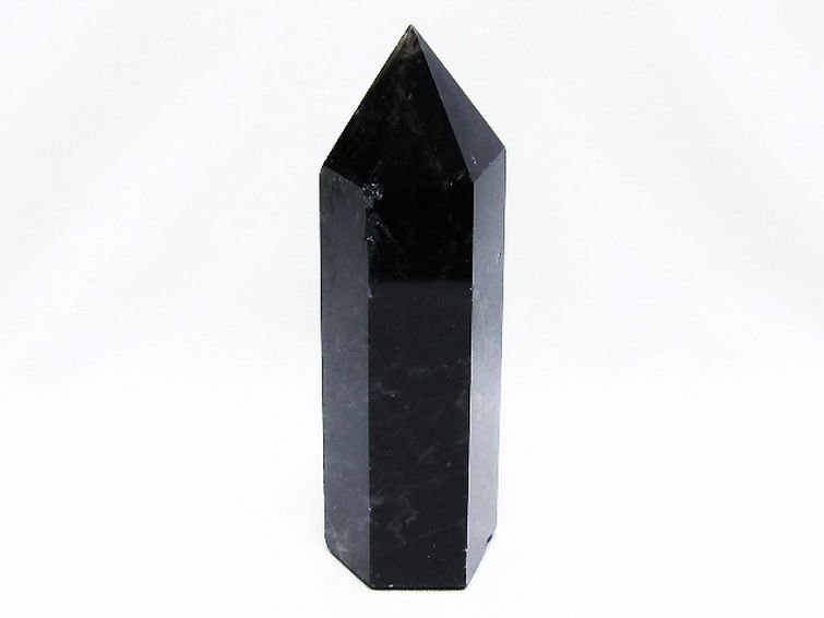 モリオン 純天然 黒水晶 六角柱[T43-8522] 1枚目
