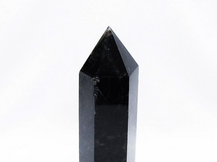 モリオン 純天然 黒水晶 六角柱[T43-8522] 2枚目