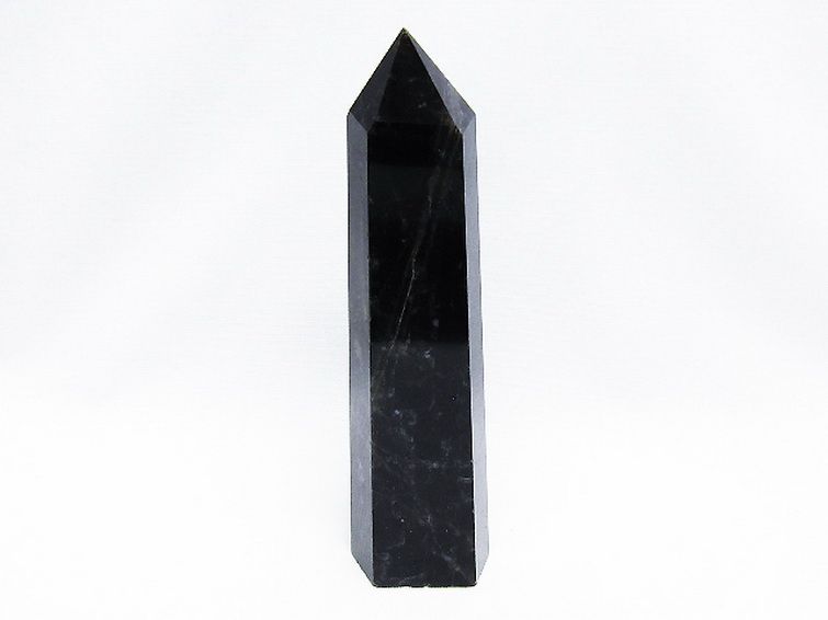 モリオン 純天然 黒水晶 六角柱[T43-8547] 1枚目