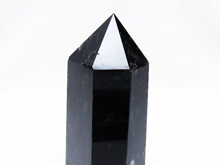 モリオン 純天然 黒水晶 六角柱[T43-8554] 3枚目