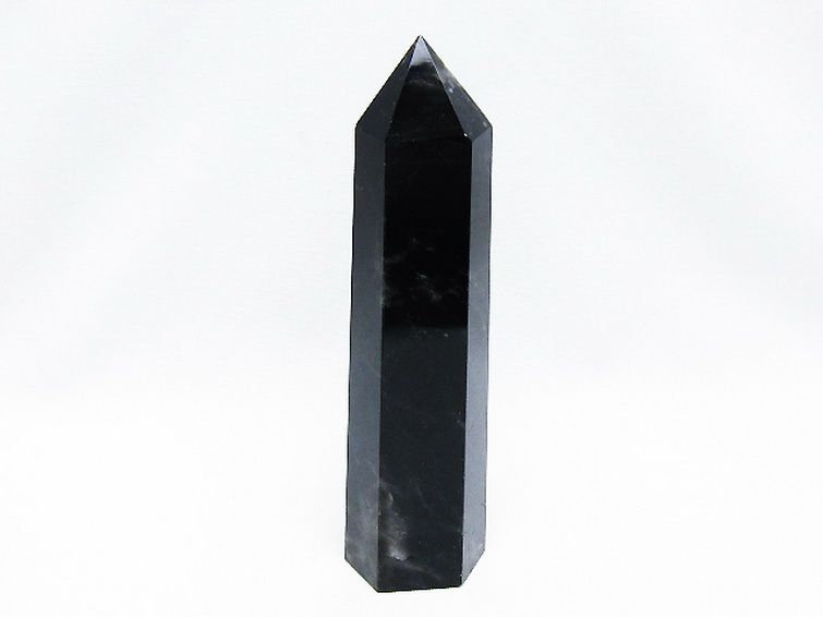 モリオン 純天然 黒水晶 六角柱[T43-8564] 1枚目