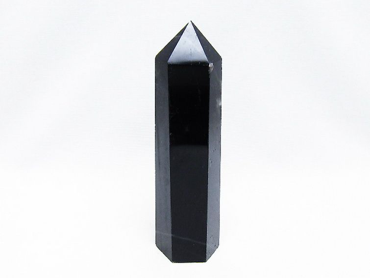 モリオン 純天然 黒水晶 六角柱 [t43-8569] 1枚目