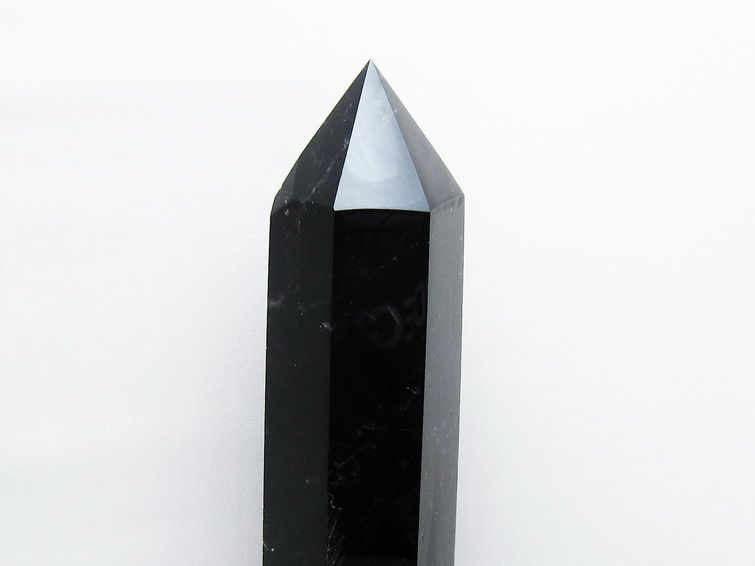 1.8Kg モリオン 純天然 黒水晶 六角柱 [t43-8697] 2枚目