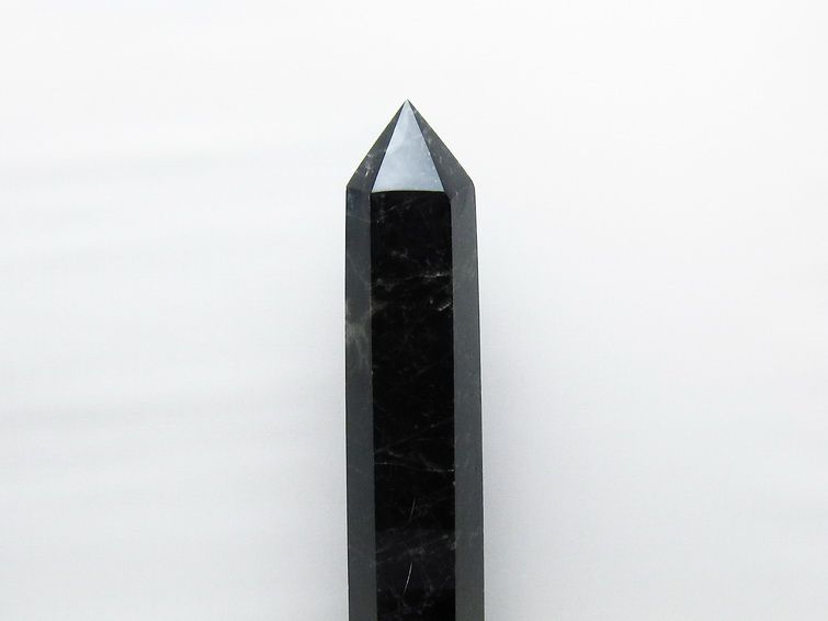 2.2Kg モリオン 純天然 黒水晶 六角柱 [t43-8700] 2枚目