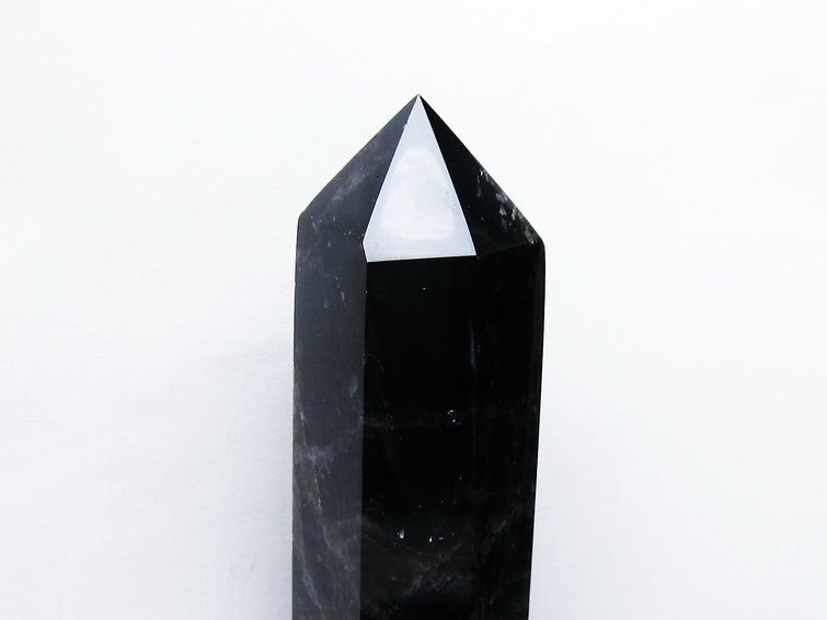 1.8Kg モリオン 純天然 黒水晶 六角柱 [t43-8745] 2枚目