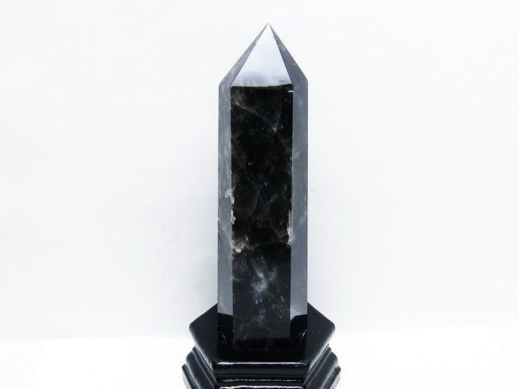 モリオン 純天然 黒水晶 六角柱 [t43-8774] 1枚目