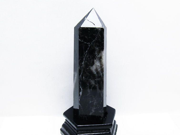 モリオン 純天然 黒水晶 六角柱 [t43-8775] 1枚目