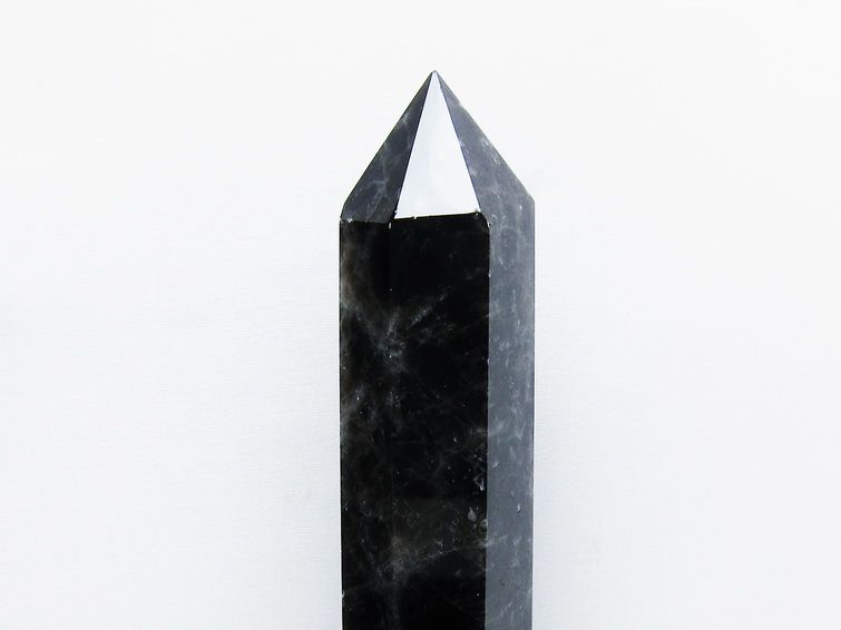 1.1Kg モリオン 純天然 黒水晶 六角柱 [t43-8790] 2枚目
