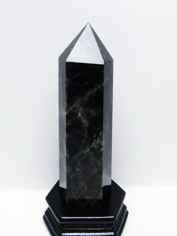 モリオン 純天然 黒水晶 六角柱 [t43-8863] 1枚目