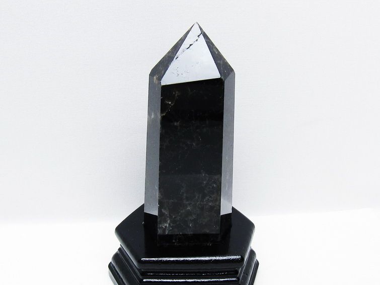 モリオン 純天然 黒水晶 六角柱 [t43-8871] 1枚目