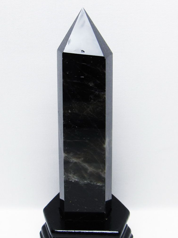 モリオン 純天然 黒水晶 六角柱 [t43-8879] 1枚目