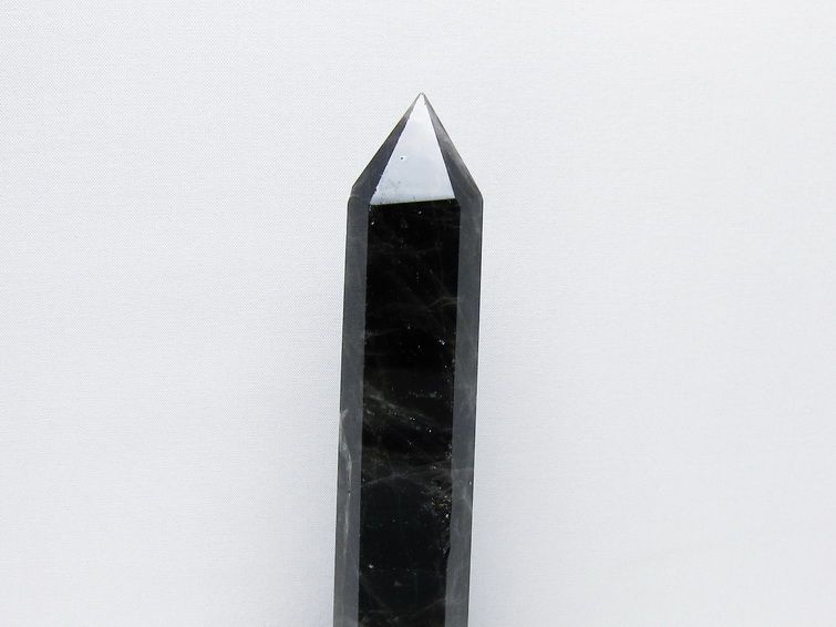 モリオン 純天然 黒水晶 六角柱 [t43-8890] 2枚目
