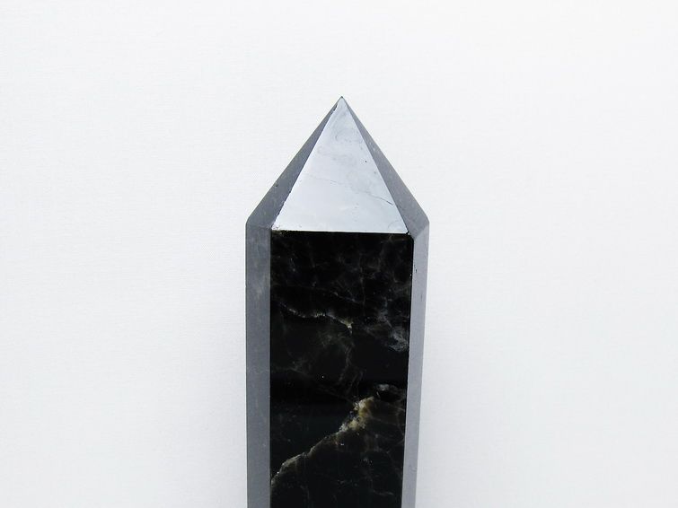 1.1Kg モリオン 純天然 黒水晶 六角柱 [t43-8902] 2枚目