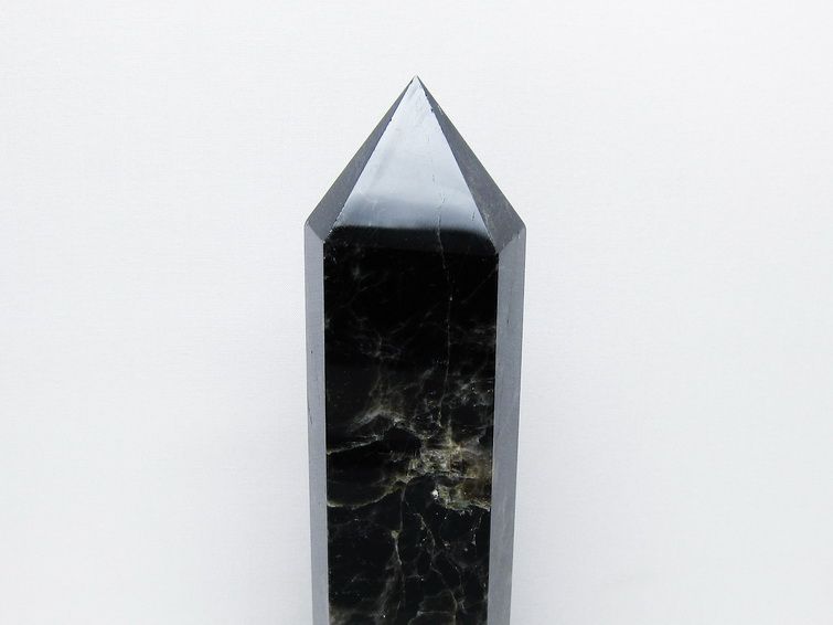 1.1Kg モリオン 純天然 黒水晶 六角柱 [t43-8902] 3枚目
