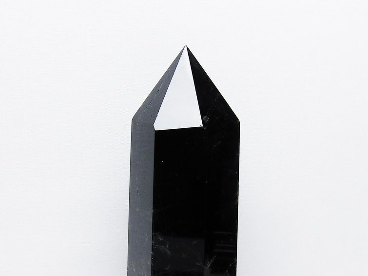 1.3Kg モリオン 純天然 黒水晶 六角柱 [t43-8919] 2枚目