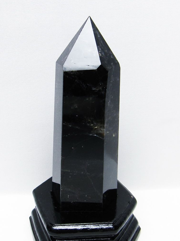 モリオン 純天然 黒水晶 六角柱 [t43-8951] 1枚目
