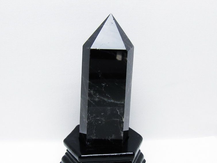 モリオン 純天然 黒水晶 六角柱 [t43-8953] 1枚目