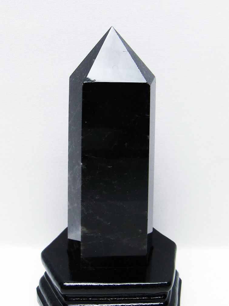 モリオン 純天然 黒水晶 六角柱 [t43-8957] 1枚目