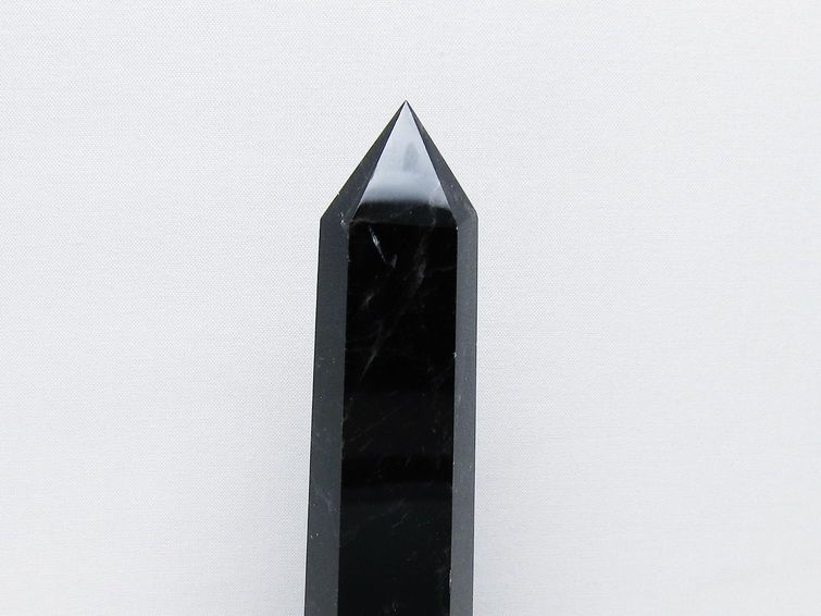 モリオン 純天然 黒水晶 六角柱 [t43-8963] 2枚目