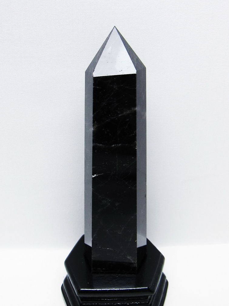 モリオン 純天然 黒水晶 六角柱 [t43-8966] 1枚目