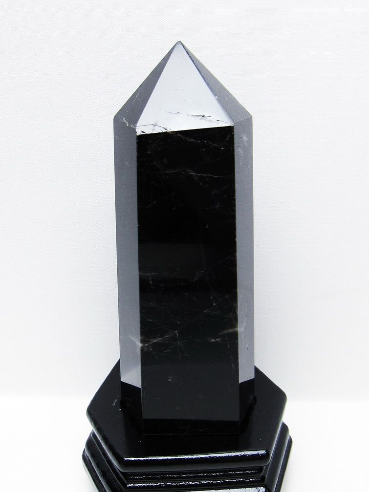 1.2Kg モリオン 純天然 黒水晶 六角柱 [t43-8970] 1枚目